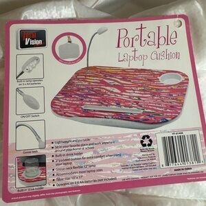 Colorful Portable Laptop Cushion with Lamp